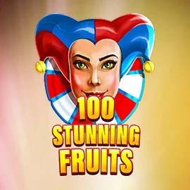 100 Stunning Fruits slot logo by SYNOT Games at Lizaro Casino