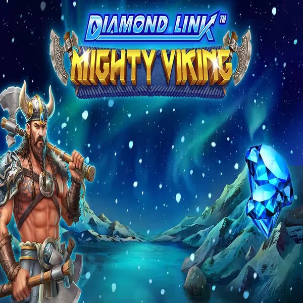 Diamond Link Mighty Viking slot visual from Greentube available on lizarocasino.co.com