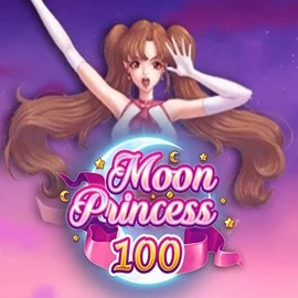 Slots logo of Moon Princess 100 from Play'n GO at Lizaro Casino