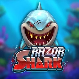 Razor Shark slot logo by Push Gaming at Lizaro Casino
