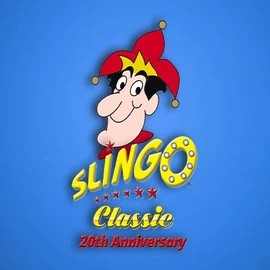 Enjoy Slingo Classic 20th Anniversary by Slingo – logo hosted on lizarocasino.co.com